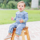 Thomas Romper- Dusty Blue Stripe/Sage