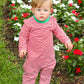 Thomas Romper- Red Stripe & Green