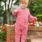 Thomas Romper- Red Stripe & Green
