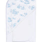 Blue Toile Hooded Towel