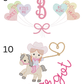 Girls Valentine's Long Sleeve Peter Pan Collar Bubble