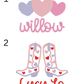 Girls Valentine's Long Sleeve Peter Pan Collar Bubble