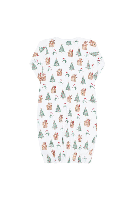 Wonderland Christmas Print Gown