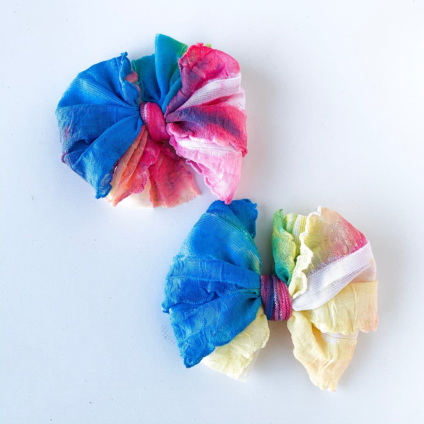 Ruffle Clip | Watercolor Tie Dye