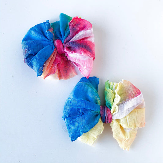 Ruffle Clip | Watercolor Tie Dye