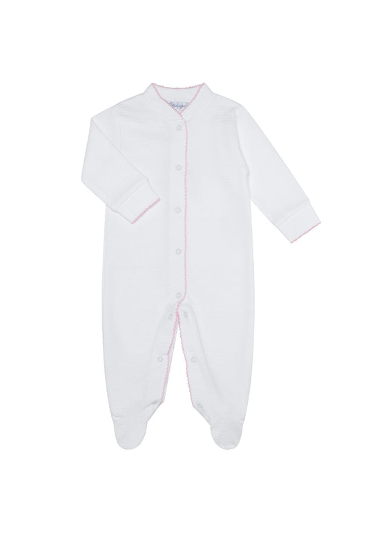 White Bubble Baby Footie