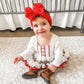 Bright Red | Signature Ruffled Baby Headband