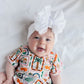 White | Signature Ruffled Baby Headband