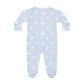 Blue Bunny Cotton Zipper Footie