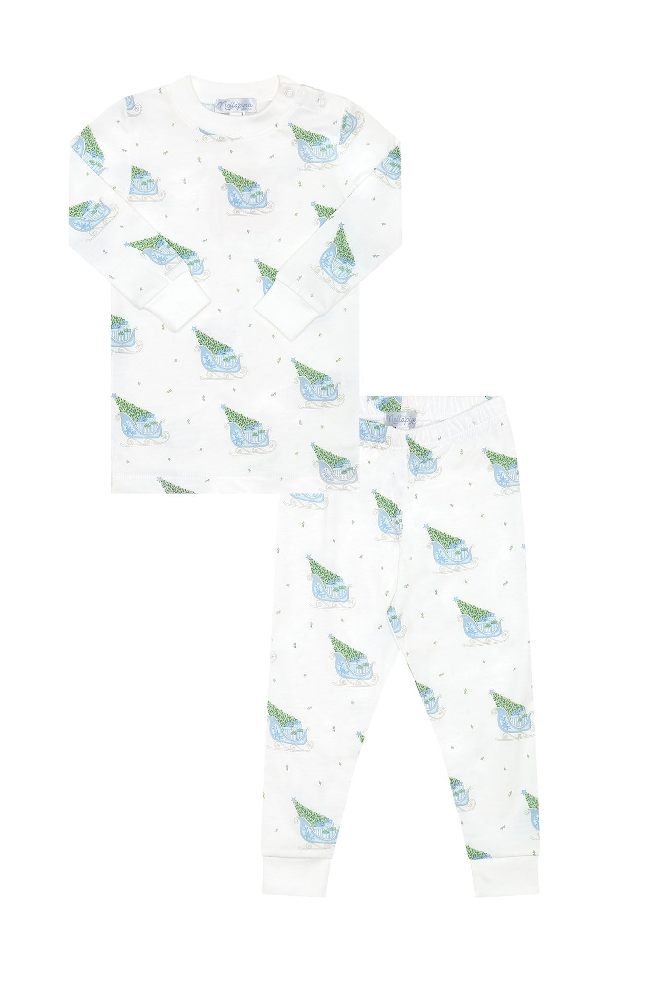 Blue Merry Sleighs Pajamas