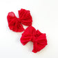 Bright Red | Ruffled Hair Clip