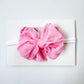 Skinny Mini Ruffled Headband | Bubblegum