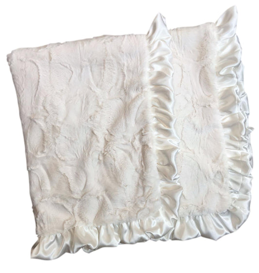 Classic Ivory | Luxe Faux Fur Baby Blanket