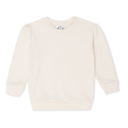 Girls Valentine's Puff Sleeve Sweatshirt