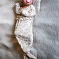 Natural Leopard | Ruffle Knot Gown