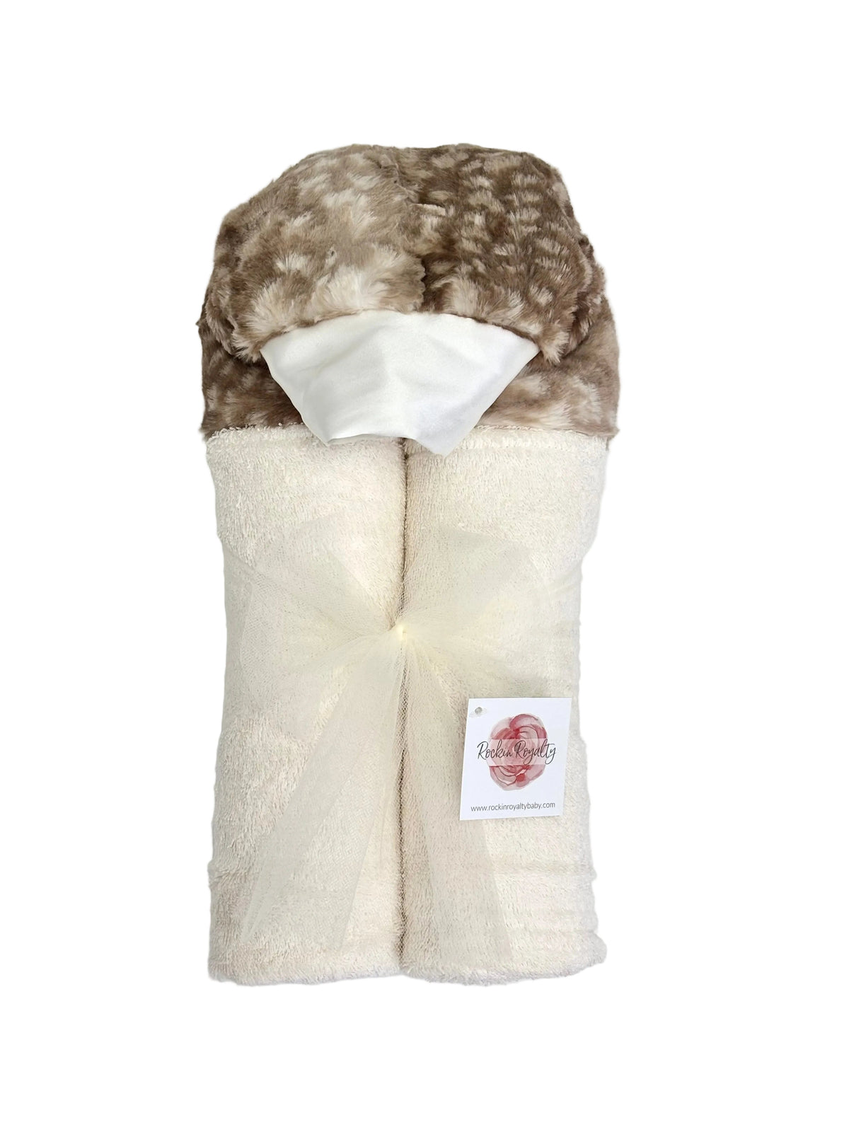 Fawn Ivory | Luxe Hooded Baby Bath Towel