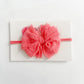 Skinny Mini Ruffled Headband | Pink Grapefruit
