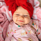 Bright Red | Signature Ruffled Baby Headband