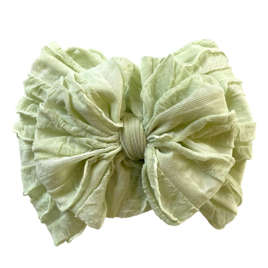 Ruffled Headband | Honeydew