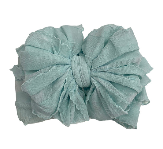 Ruffled Headband | Seafoam