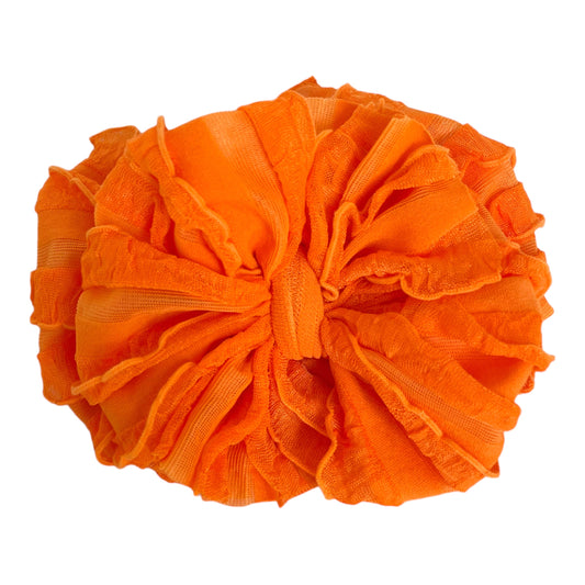 Orange | Signature Ruffled Baby Headband
