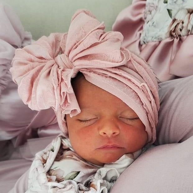 Ruffled Headband | Paris Pink