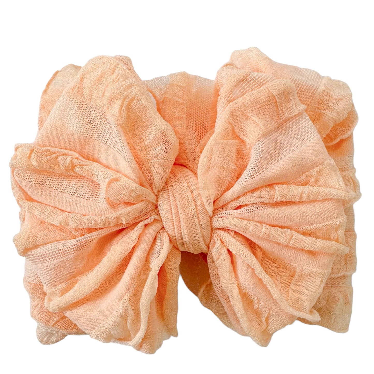 Ruffled Headband | Peach