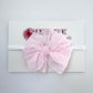 Perfect Pink | Skinny Mini Nylon Ruffled Baby Headband