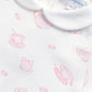 Petite Tea Time Print Romper long sleeve