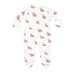 Red Merry Sleighs Zipper Footie