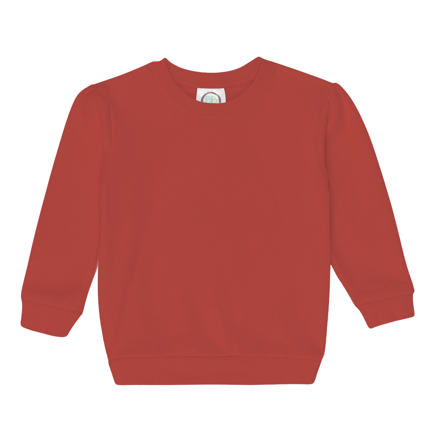 Girls Valentine's Puff Sleeve Sweatshirt