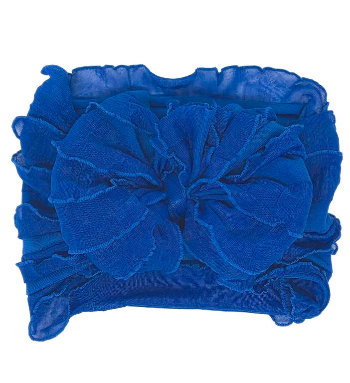 Royal Blue | Signature Ruffled Baby Headband