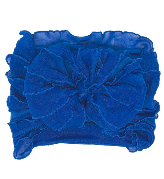 Royal Blue | Signature Ruffled Baby Headband