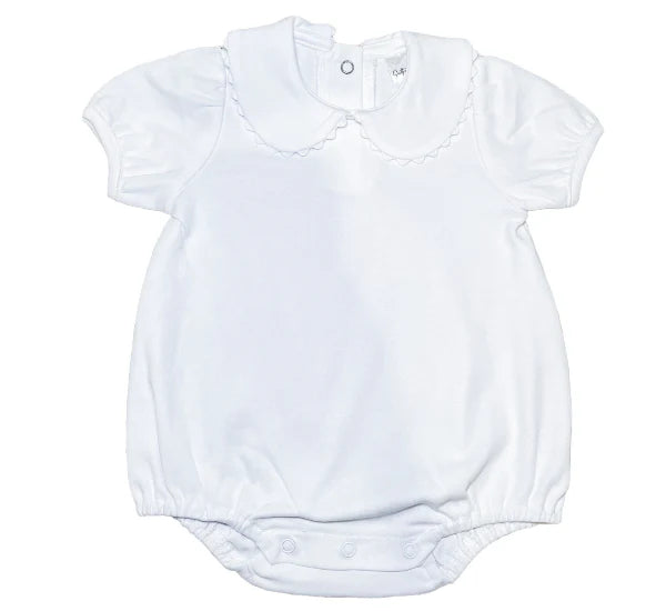 Girls Patriotic Short Sleeve Peter Pan Collar Bubble