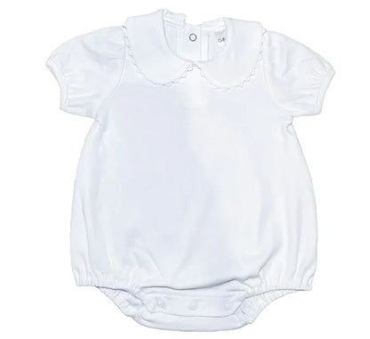 Girls Patriotic Short Sleeve Peter Pan Collar Bubble