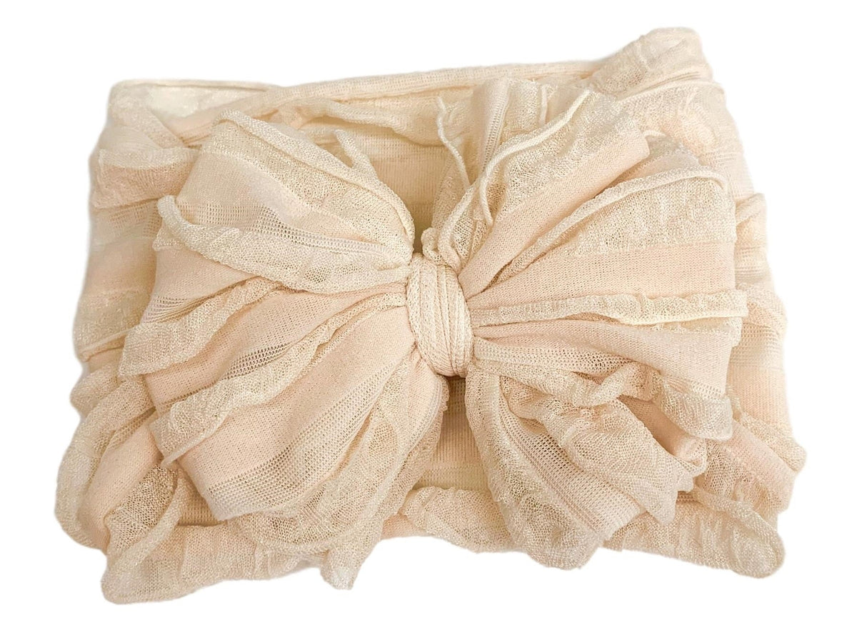 Sugar Cookie | Signature Ruffled Baby Headband