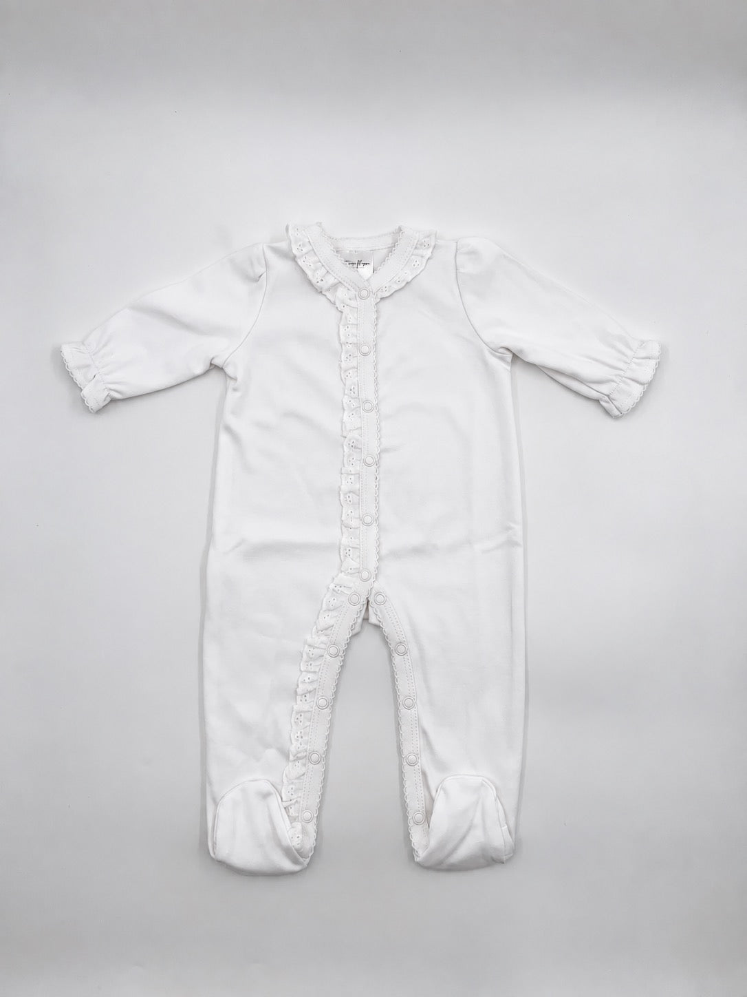 Ruffle & Lace Eyelet Footies