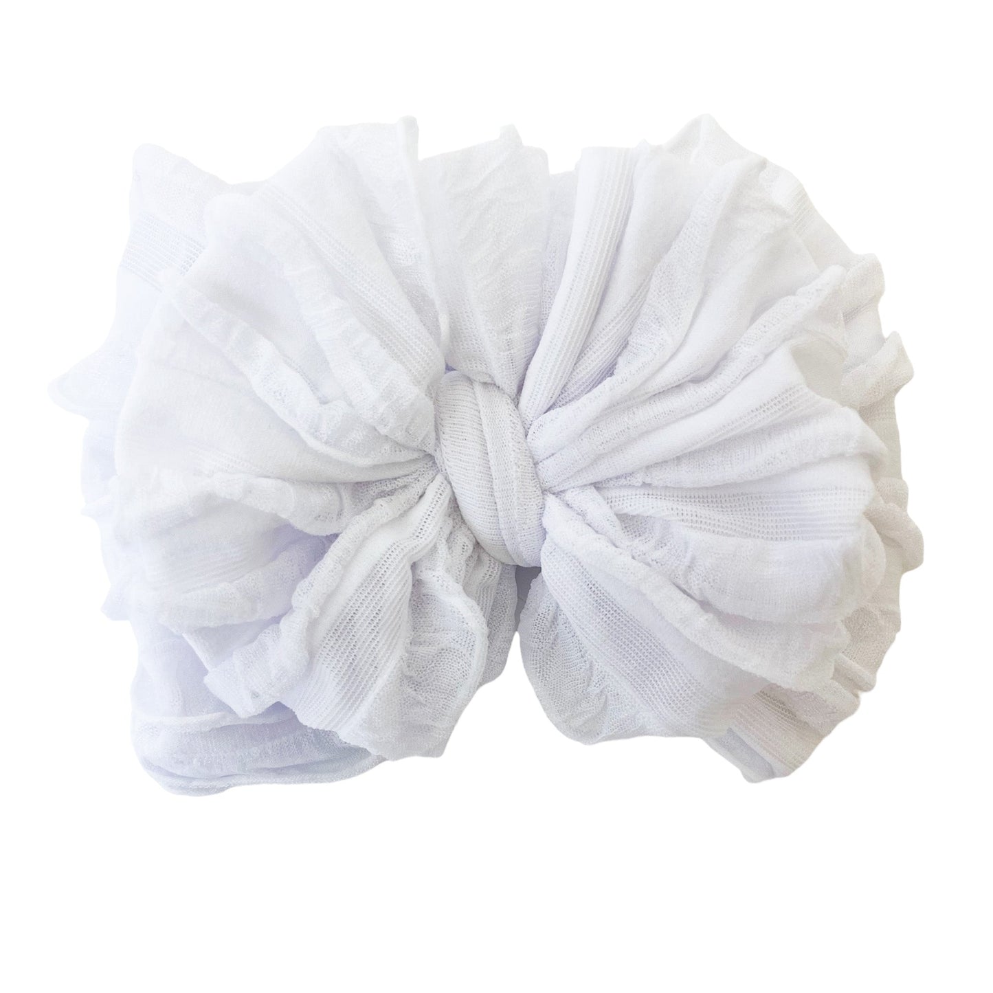Ruffle Headband | White